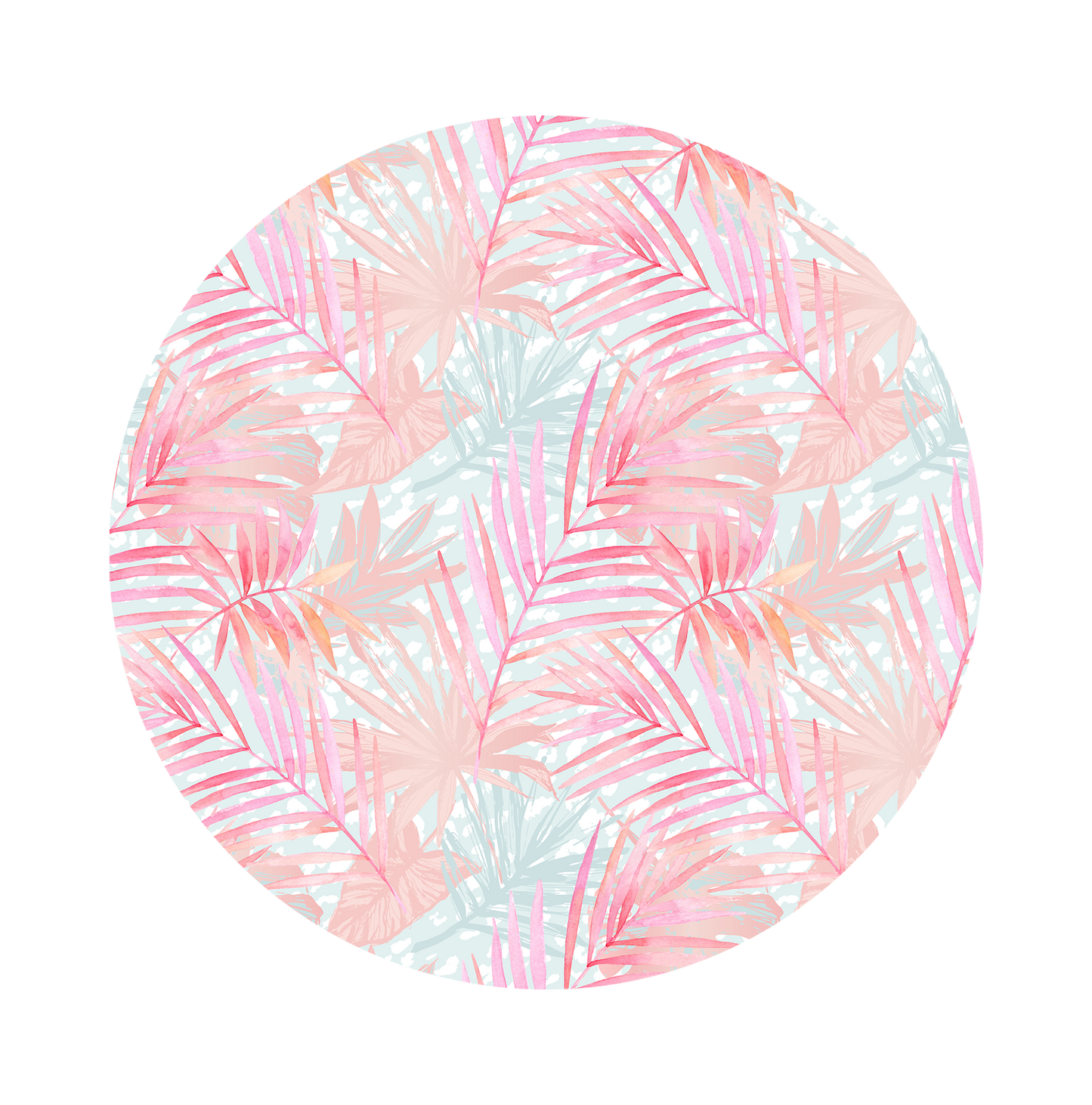 Pink palm leaf