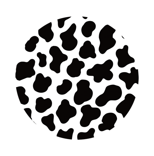 Cow print in black