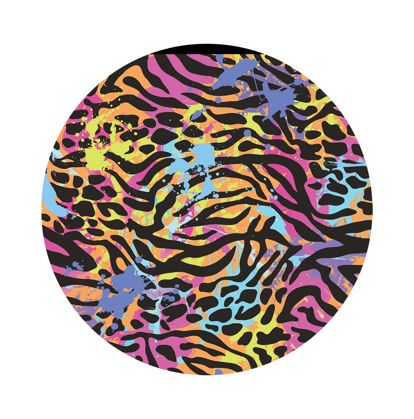 Colorful zebra print