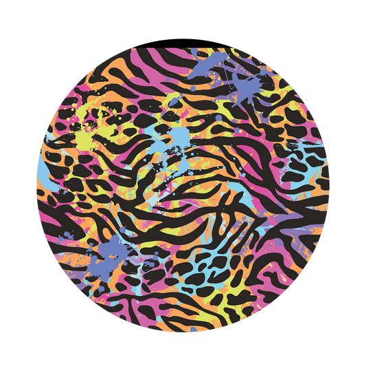 Colorful zebra print