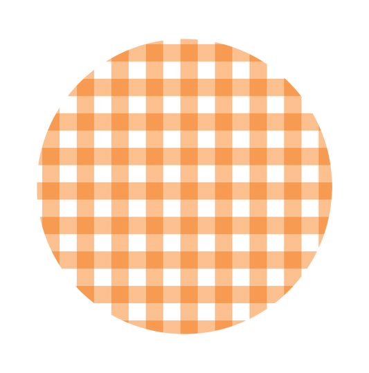 Orange gingham